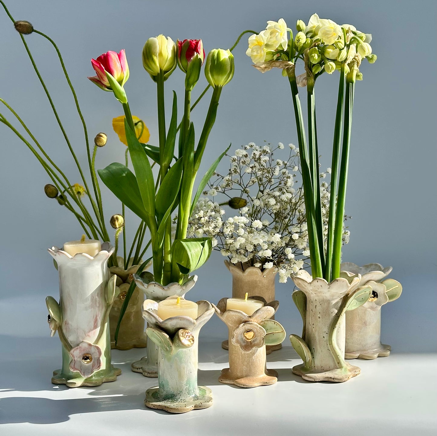 Apricot Ikebana Flower Vase, Small