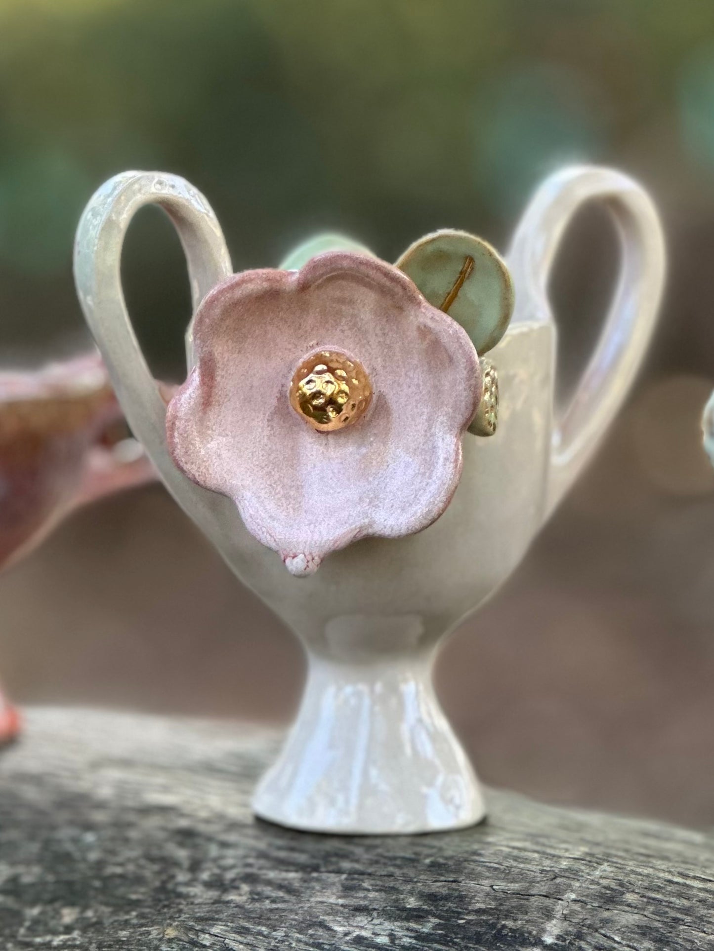 Edith, Soft Pink Trophy with Lustered Blooms