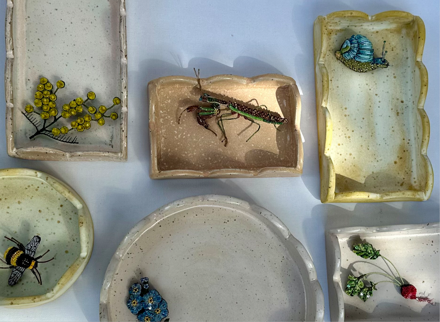 Yellow Scalloped Tray