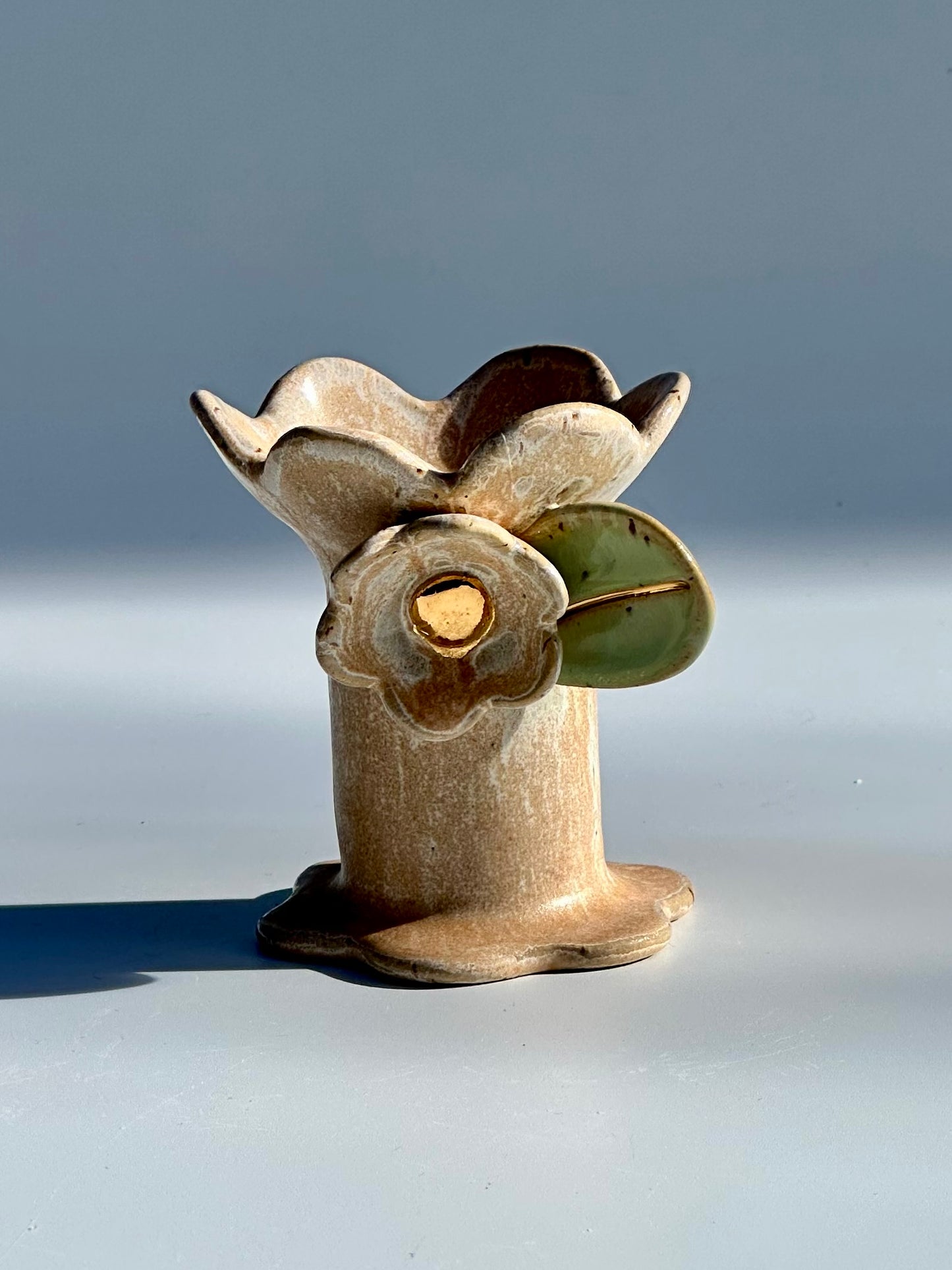 Apricot Flower and Flame Vase, Small