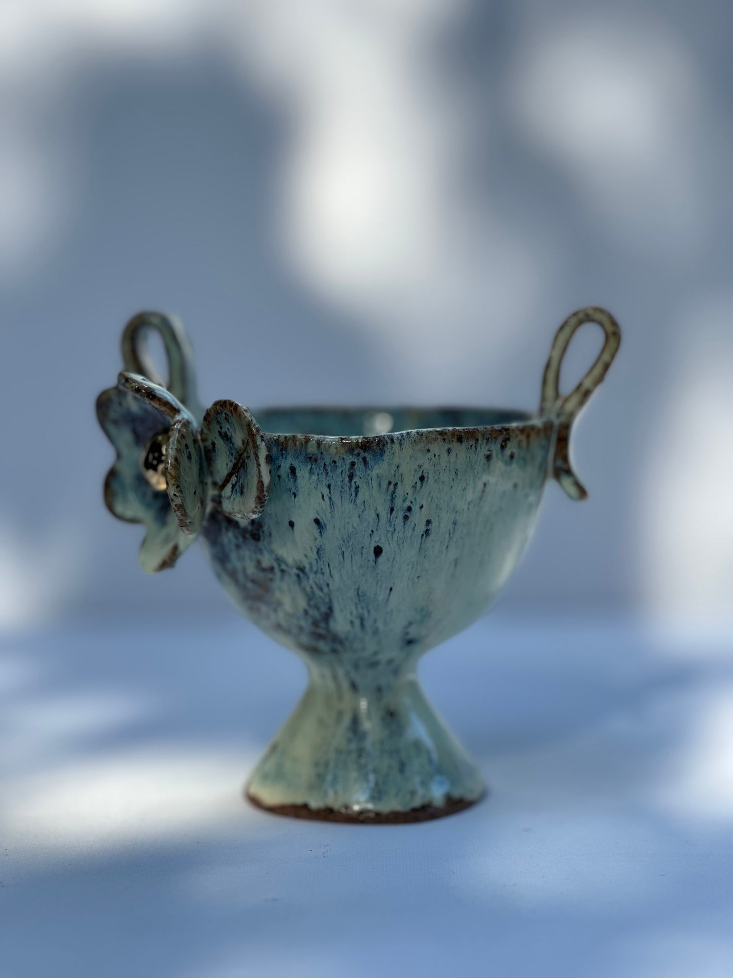 Rona, Blue and Green Speckled Trophy