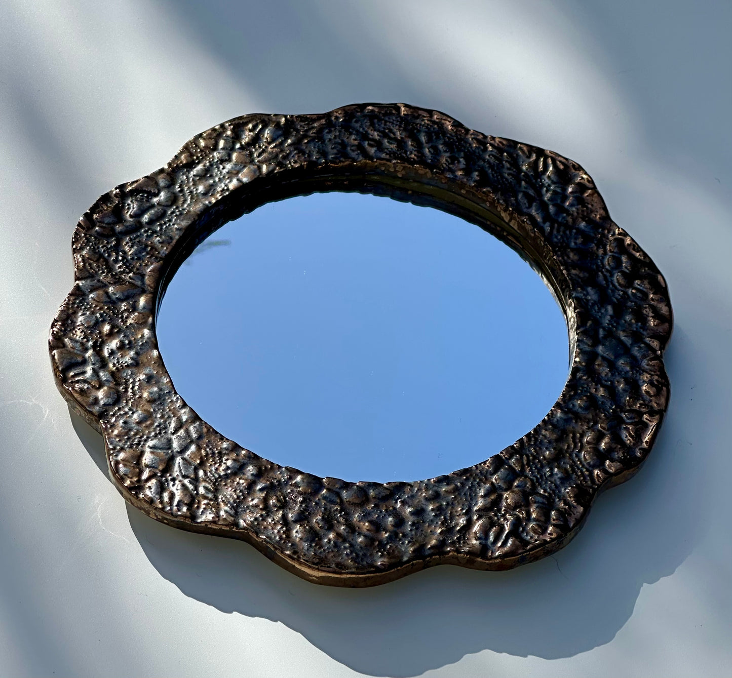 Gold and Bronze Lace Mirror