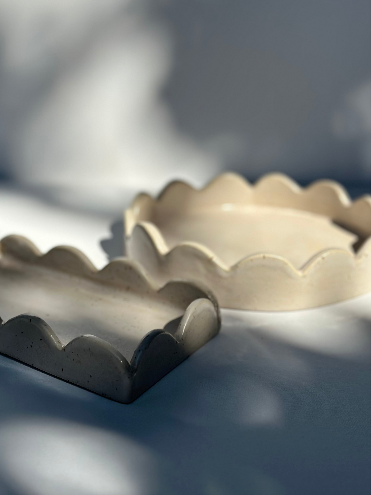 Light Pink Scallop Edge Tray