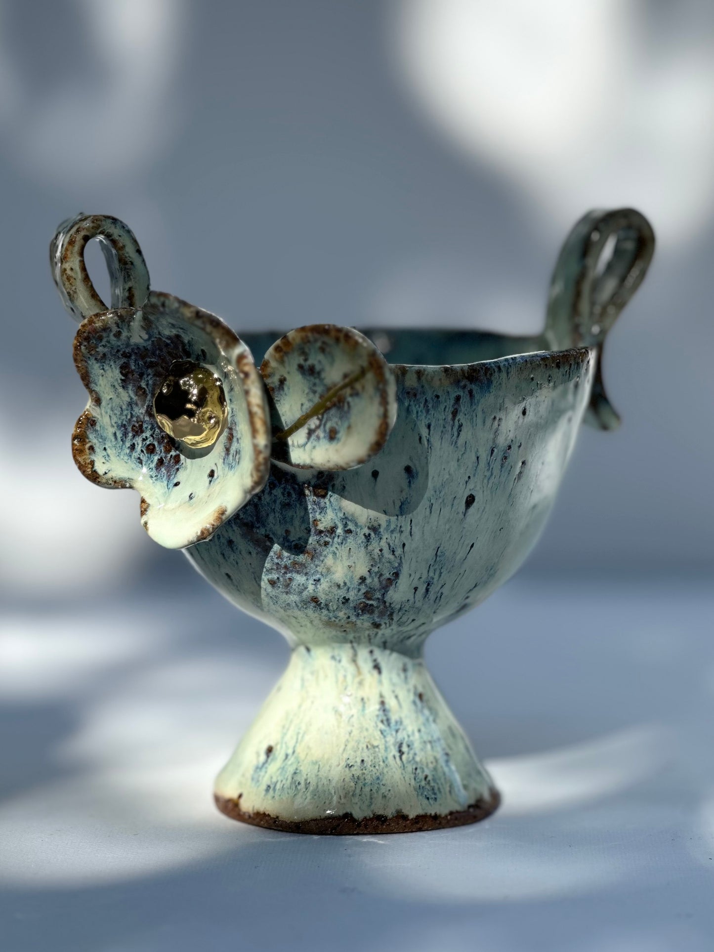 Rona, Blue and Green Speckled Trophy