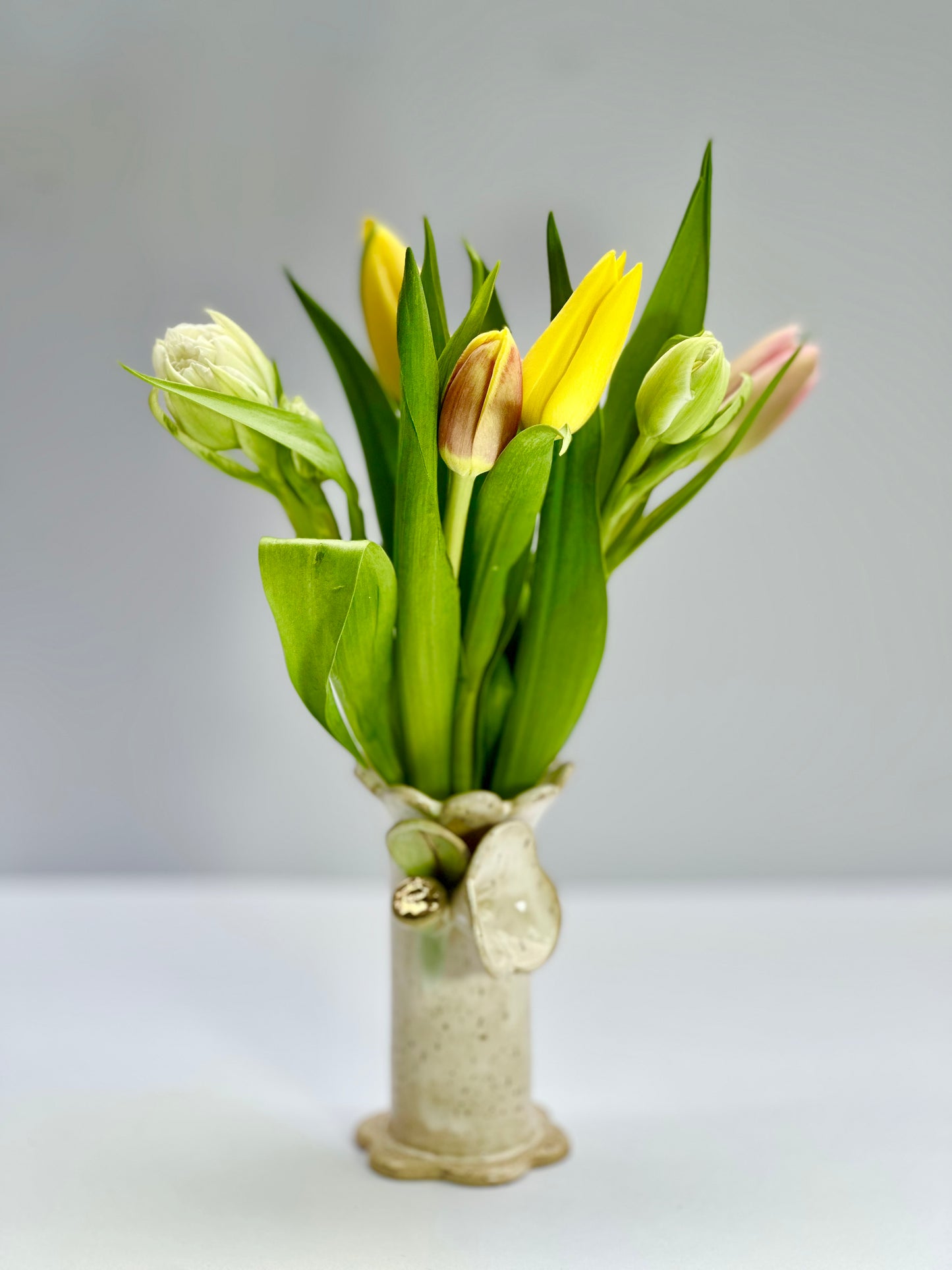 Blossom Speckle Flower Vase, Medium