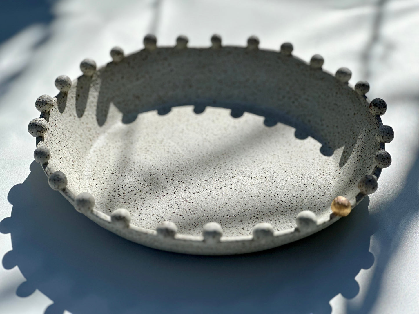 Serving Dish, Extra Large, Speckled Matte White