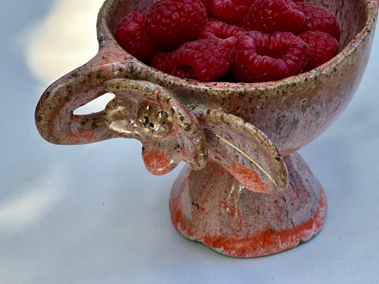 Olivia, Orange and Pink Speckled Trophy