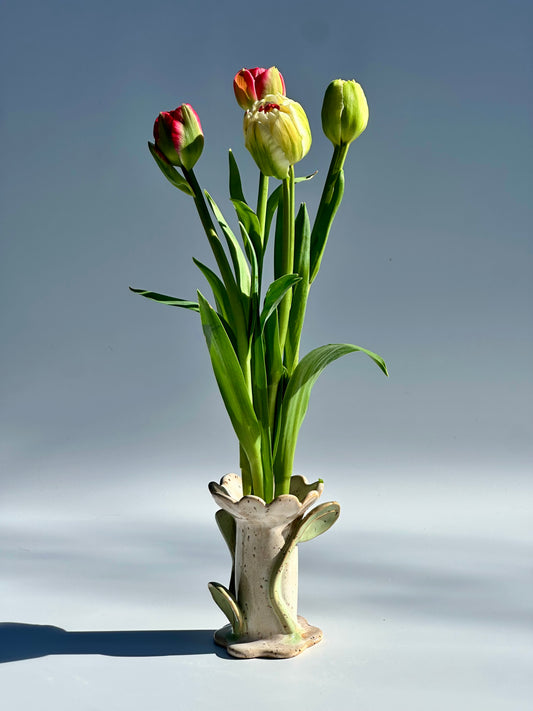 Blossom Speckled Flower and Flame Vase, Small