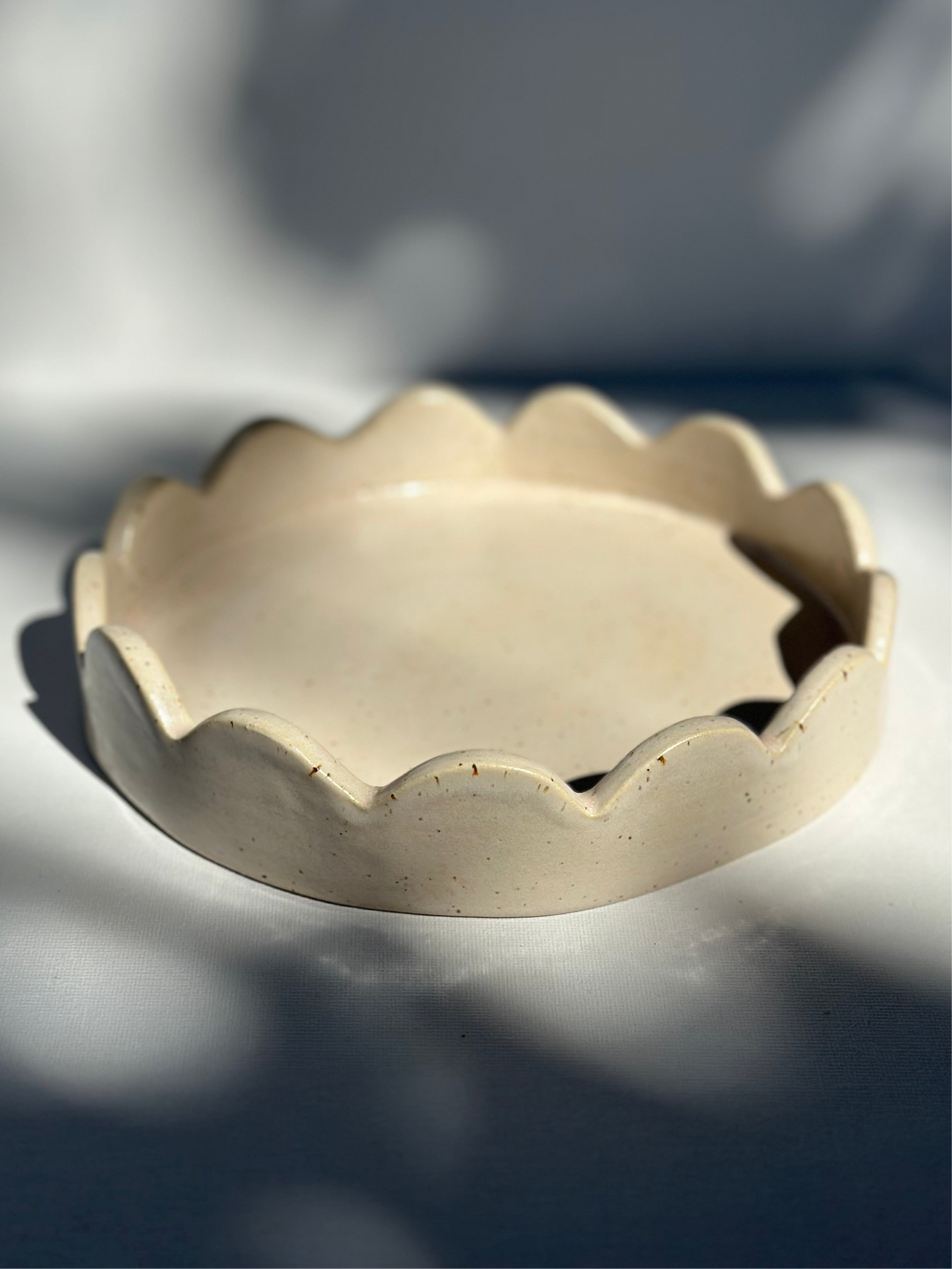 Light Pink Scallop Edge Tray