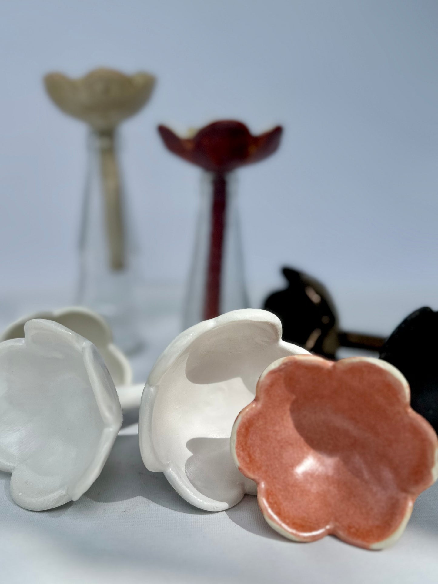 Tea Light Flower - Chocolate and Gold