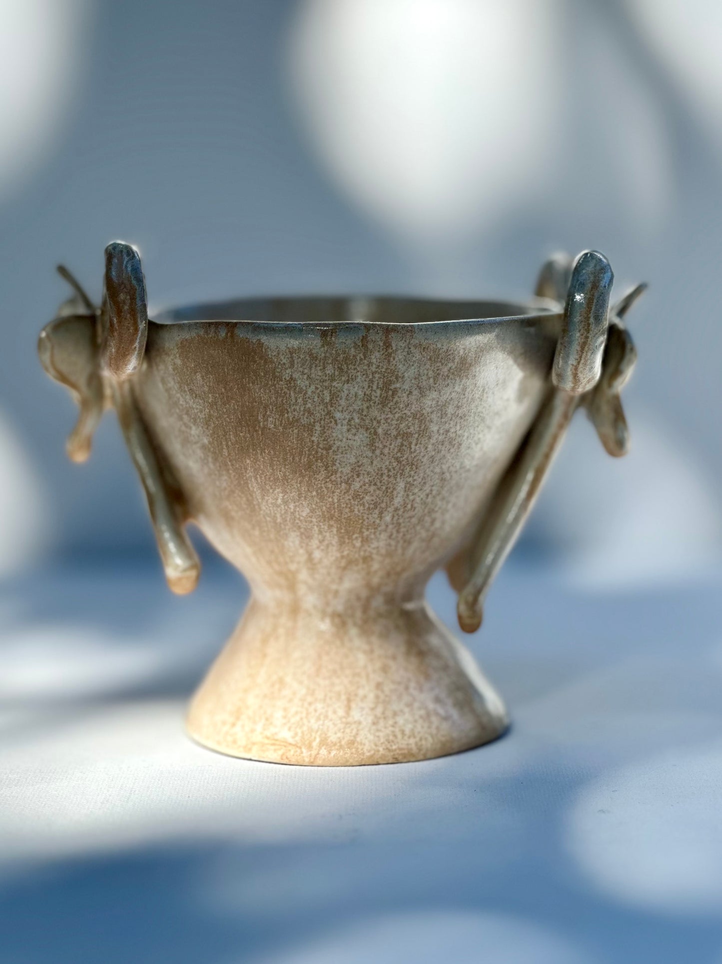 Florence , Apricot Trophy with Bows and Blooms