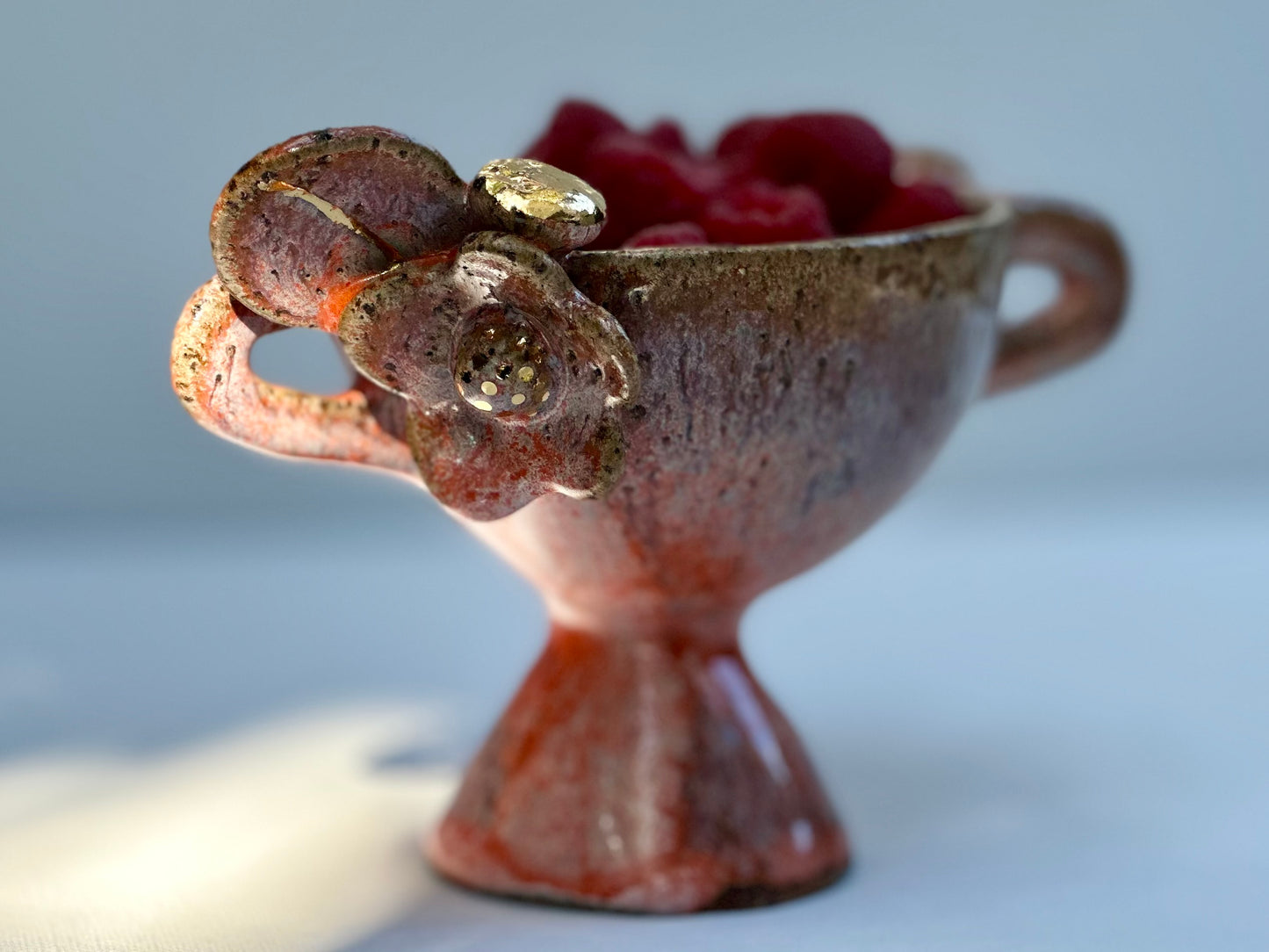 Olivia, Orange and Pink Speckled Trophy