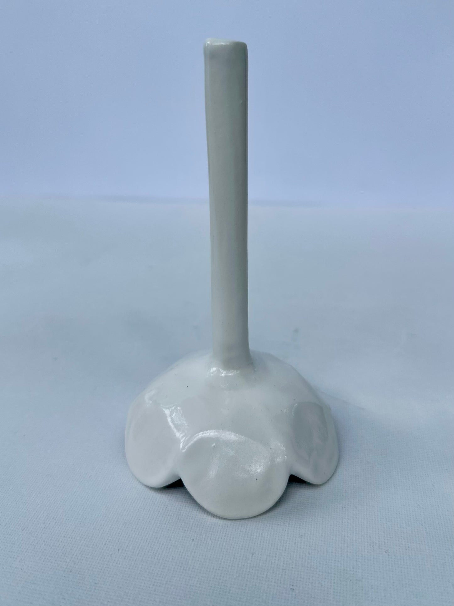 Tea Light Flower - White Gloss