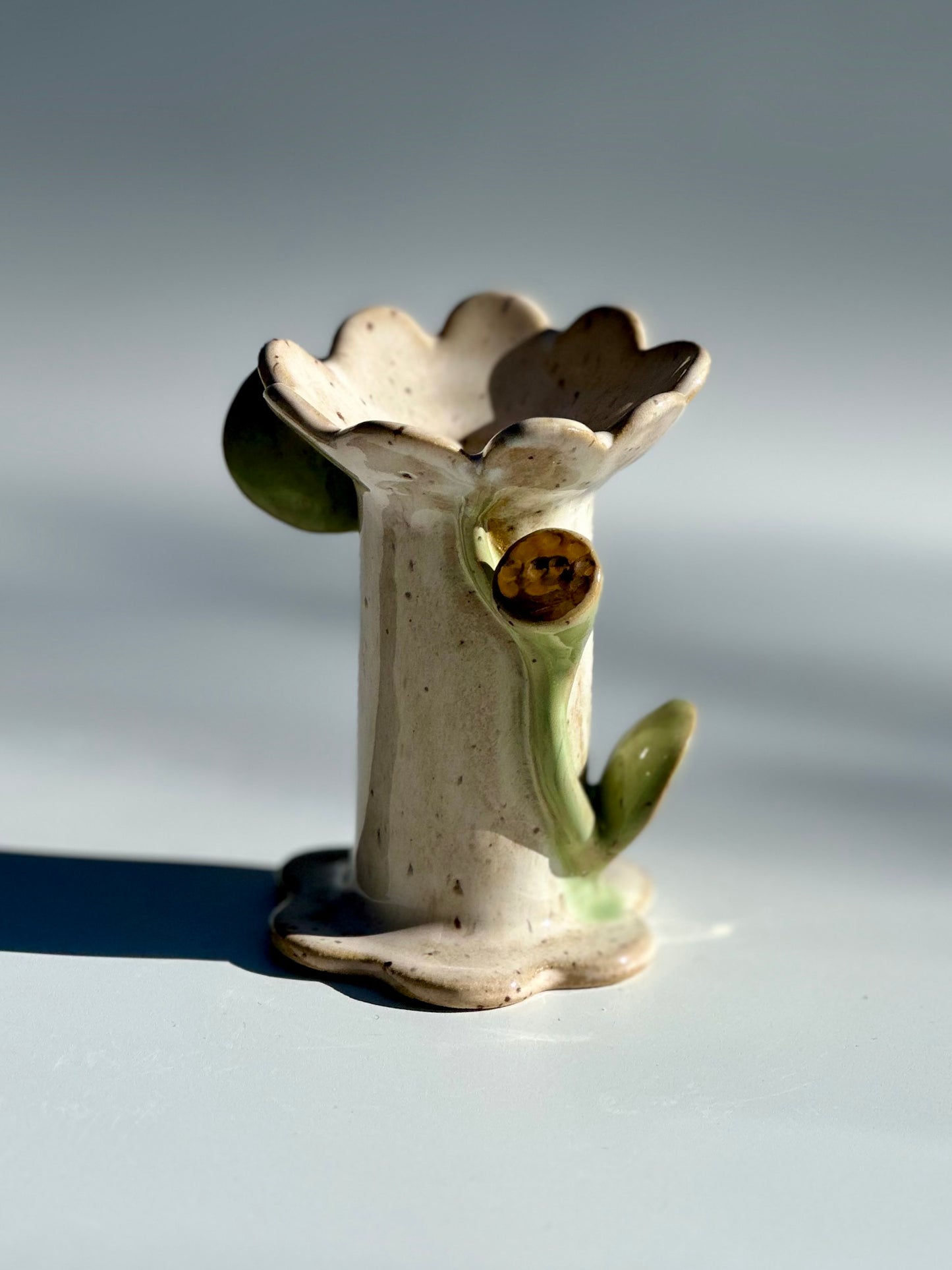 Blossom Speckled Flower and Flame Vase, Small