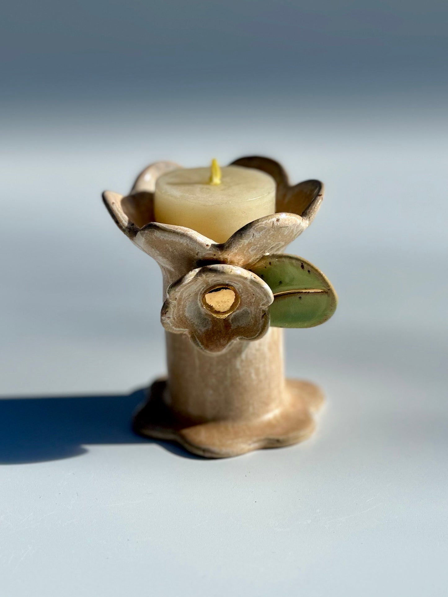 Apricot Flower and Flame Vase, Small