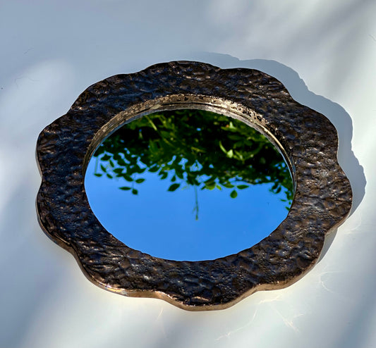 Gold and Bronze Lace Mirror