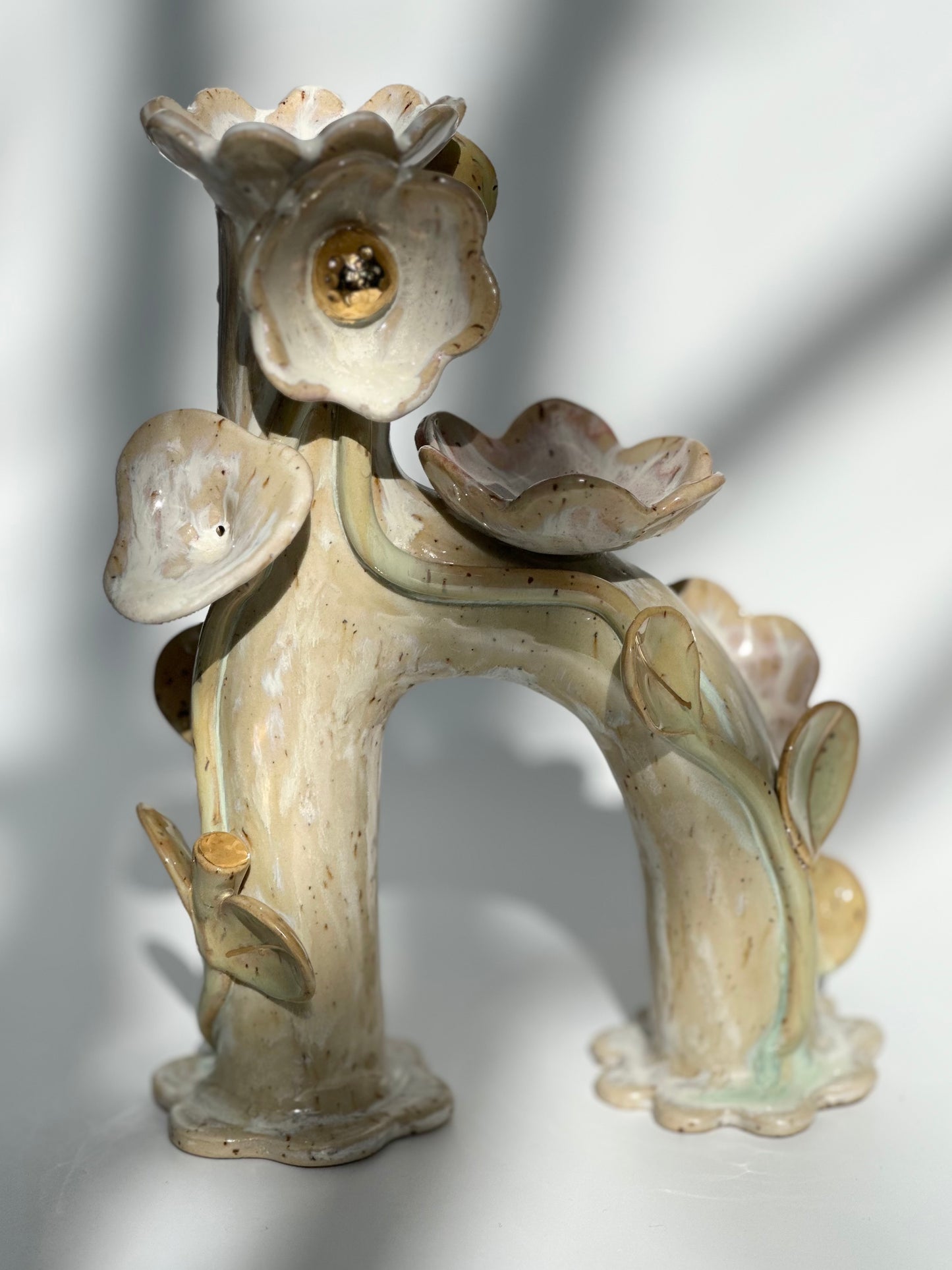 Flowers and Flame Vase, Tall