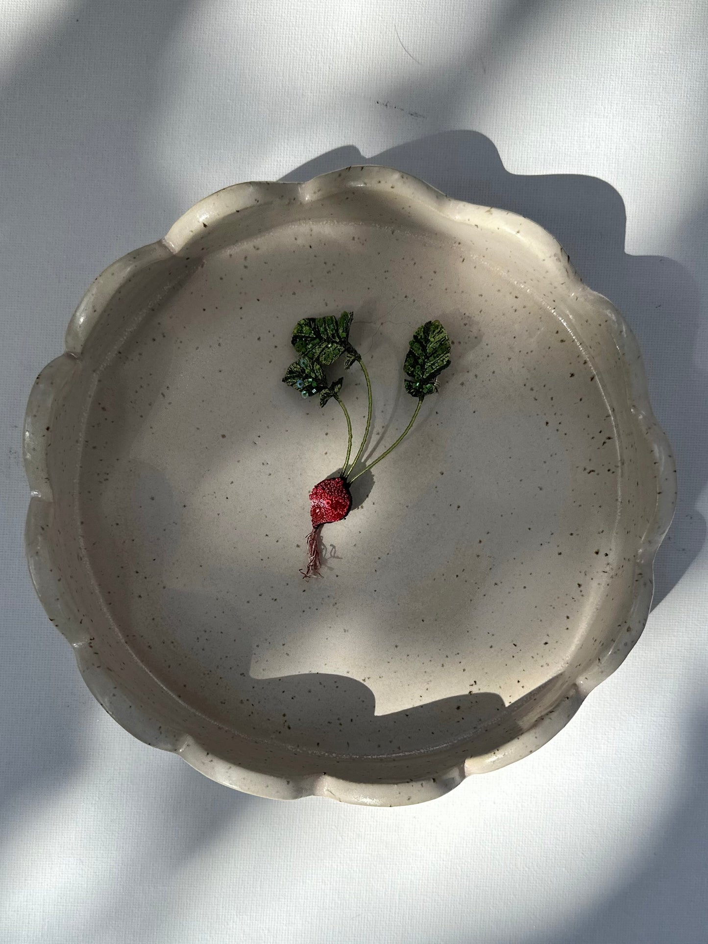 Light Pink Scallop Edge Tray