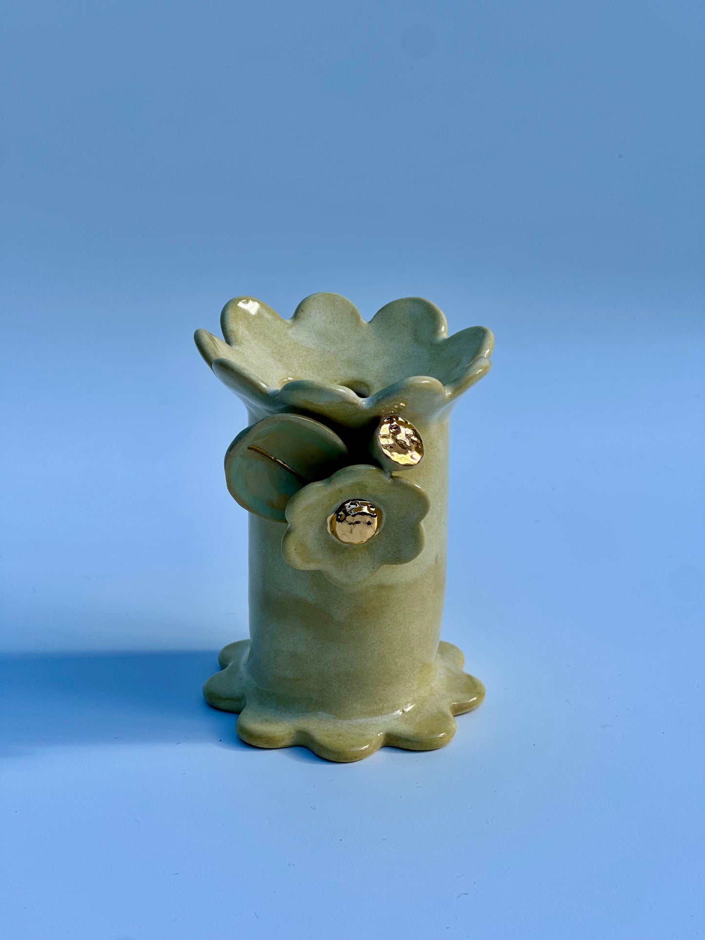 Yellow Ikebana Flower Vase, Small