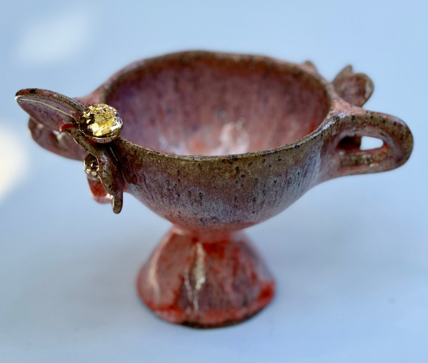 Olivia, Orange and Pink Speckled Trophy