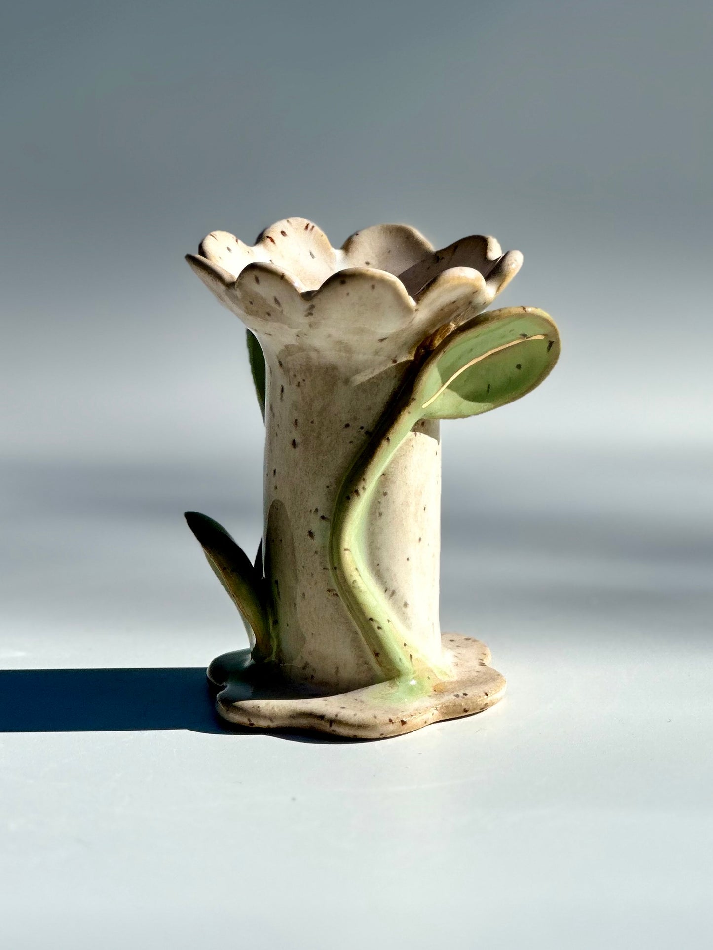 Blossom Speckled Flower and Flame Vase, Small