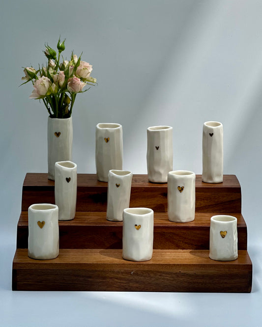 Golden Hearted Vase