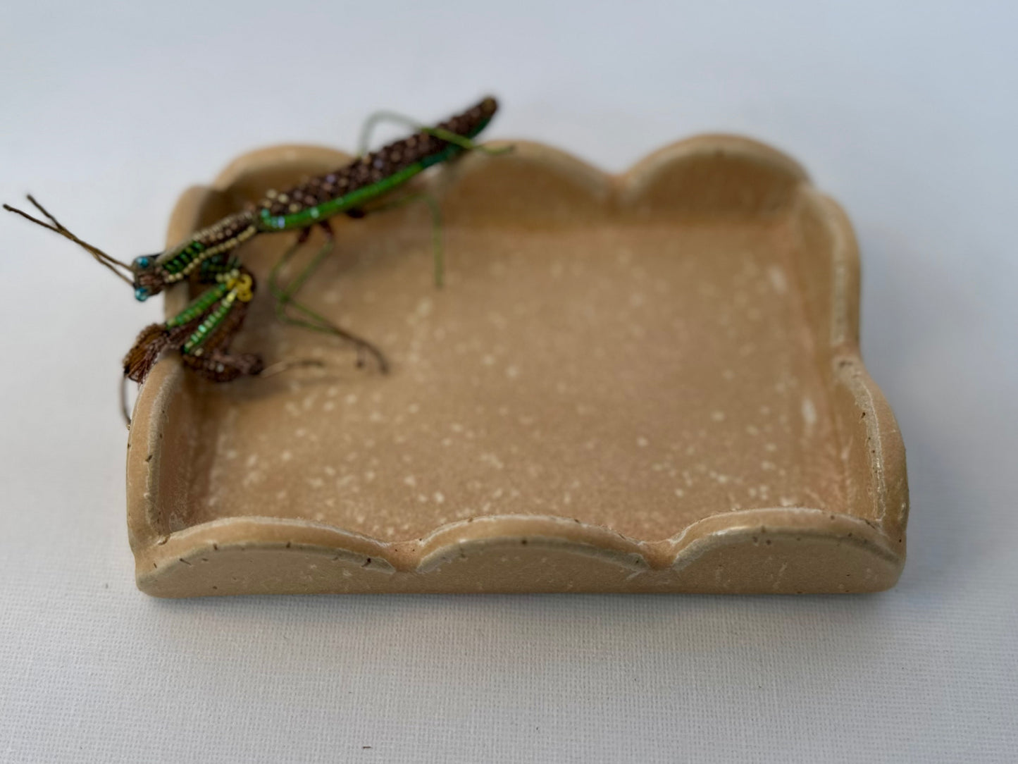 Apricot Scalloped Tray