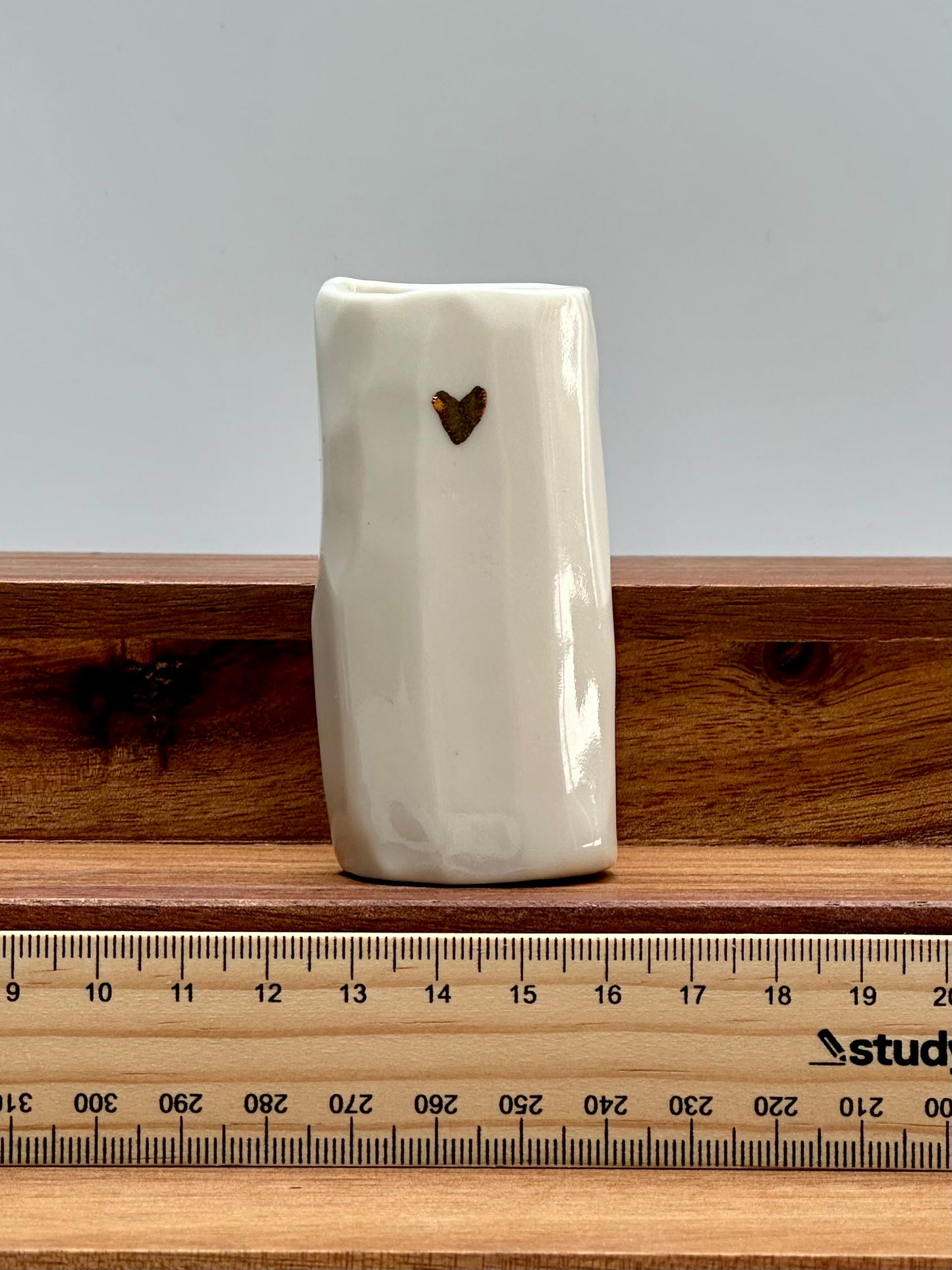 Golden Hearted Vase