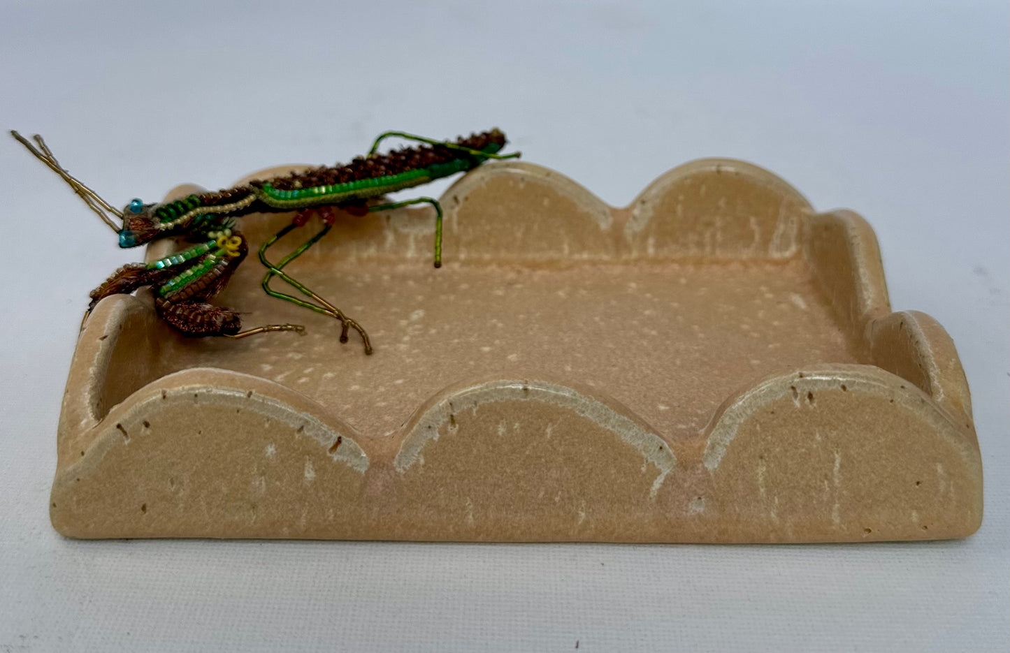 Apricot Scalloped Tray