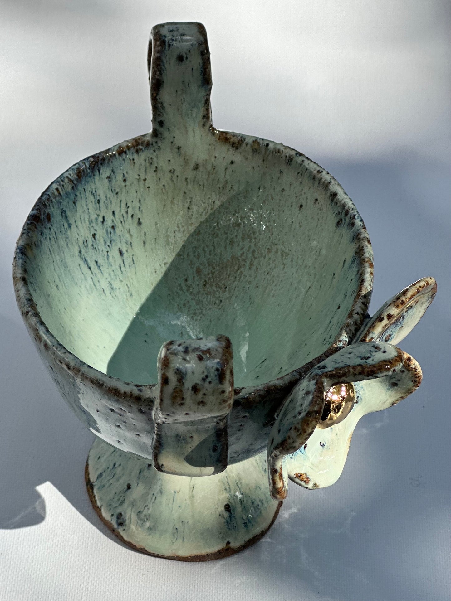 Rona, Blue and Green Speckled Trophy