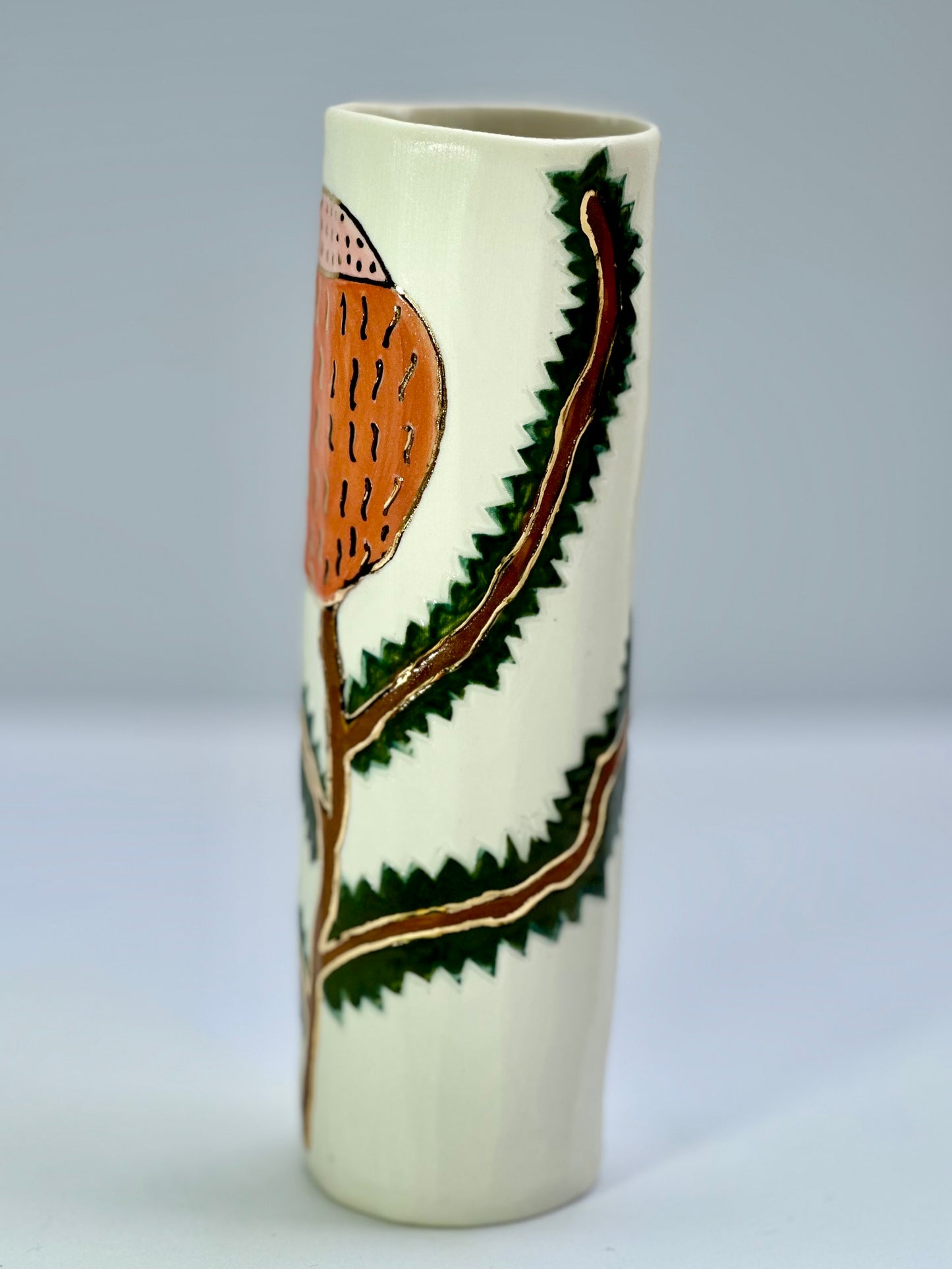 Banksia Porcelain Vase, 19