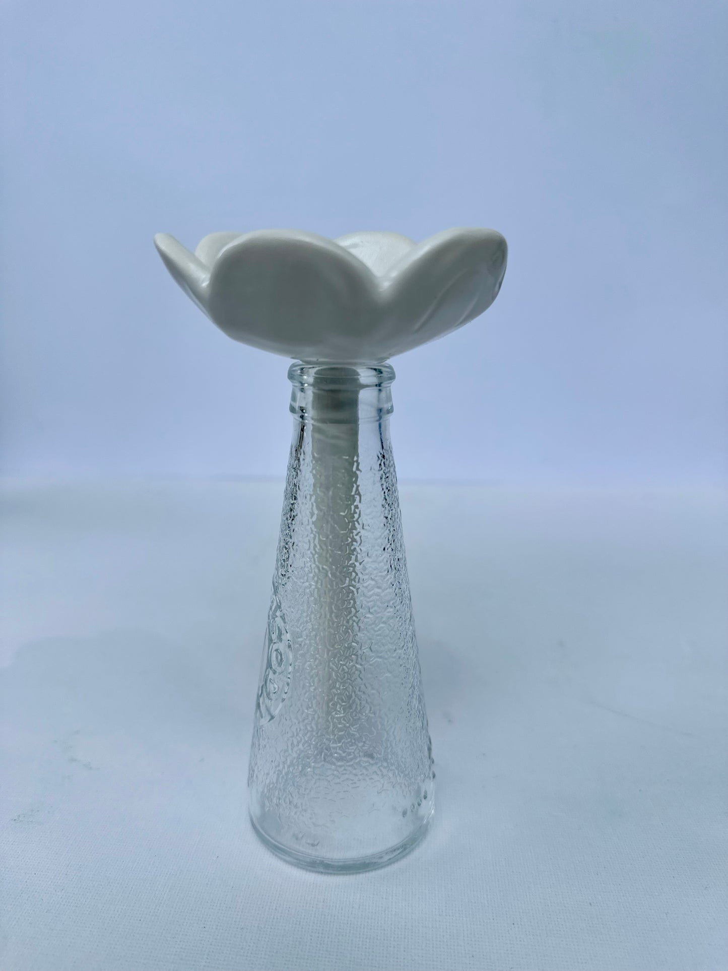 Tea Light Flower - White Gloss