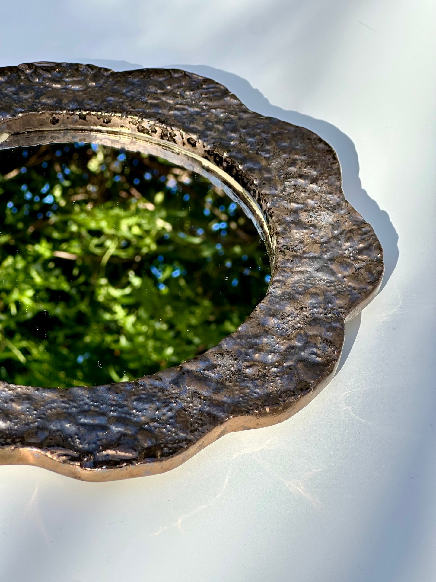 Gold and Bronze Lace Mirror