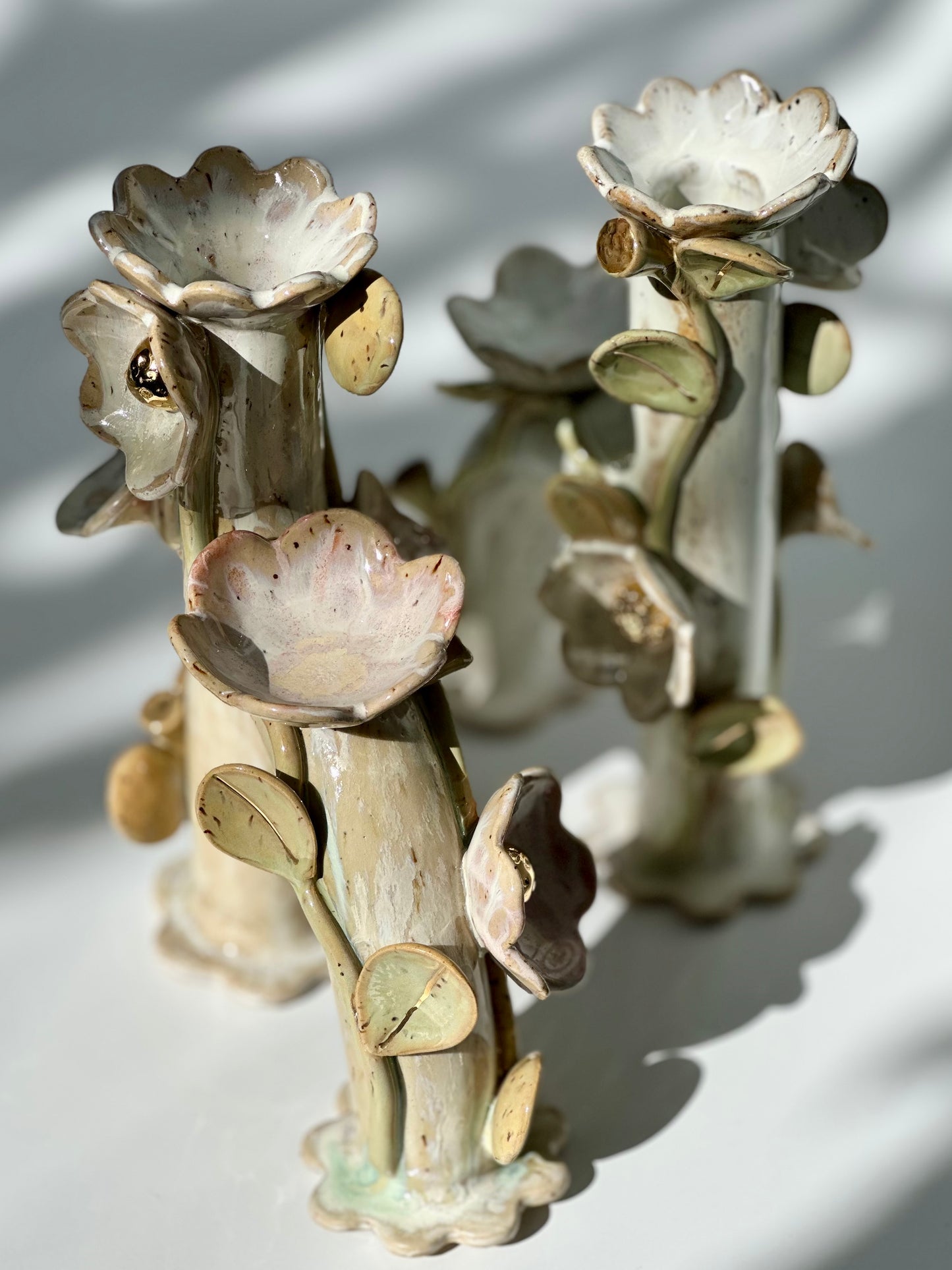 Flowers and Flame Vase, Tall